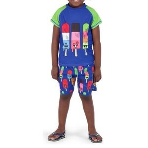 Andy & Evan UPF 50 Popsicle Rashguard set size 2T